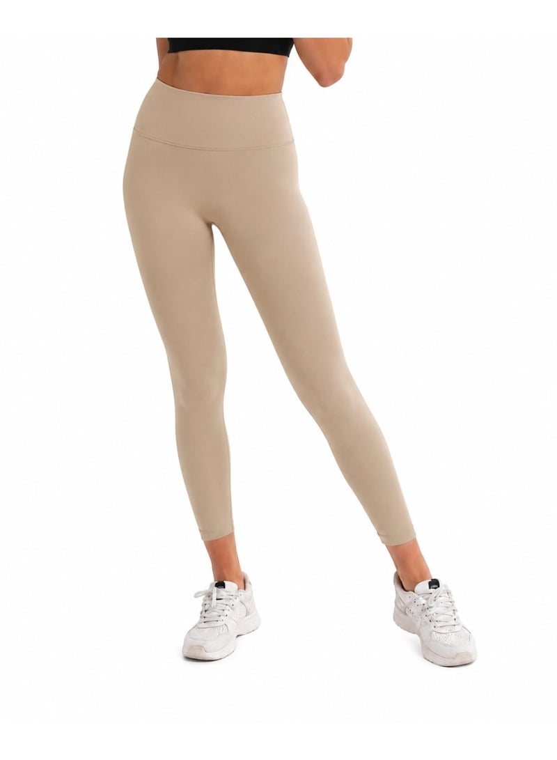 Silvy Long stretch pants leggings beige