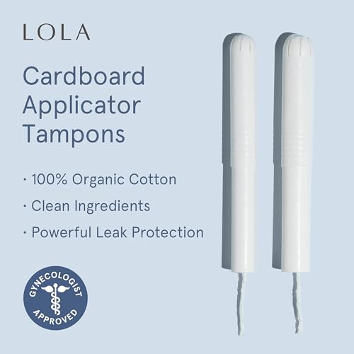 LOLA Organic Cotton Tampons with Cardboard Applicator, 36 Count (2 Packs of 18) - Tampons Regular, Period Feminine Hygiene Products, HSA FSA Approved Products Feminine Care - Image 2