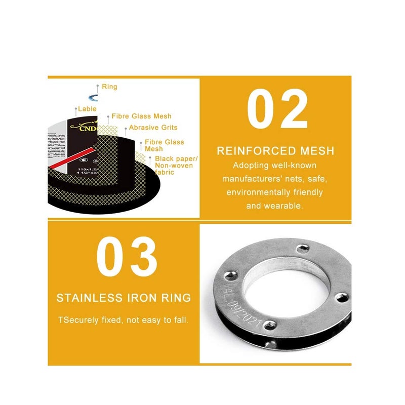 panlen 10 Pack Cutting Wheel 4 1/2 Metal Stainless Steel Cut Off Disk,Thin Cutting Blade for Angle Grinder - Image 4