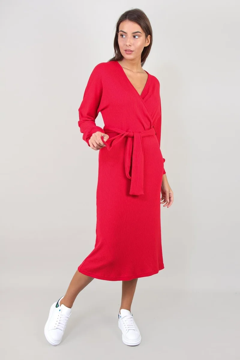 الكسندر جاردي Belted Double-Breasted Dress (B21-1677)