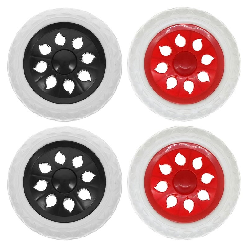 4PCS 10 Inch Wheels for Folding Shopping Cart Stair Climbing Grocery Trolley Beach Wagon - Image 1