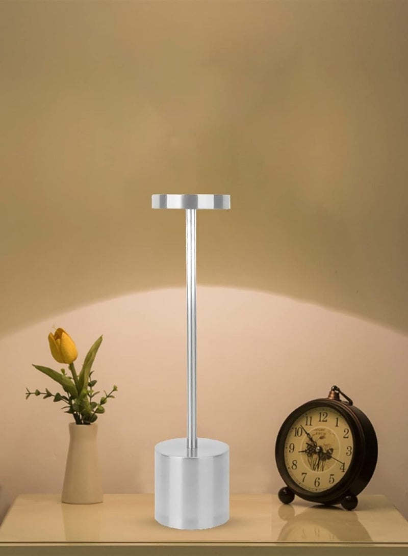 هابي لايت مصباح طاولة من المنيوم قابل لإعادة الشحن بتصميم كلاسيك - Image 2