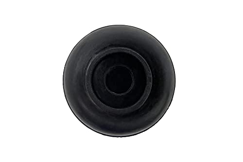Shepherd Hardware 1-1/2" Round Non-Marking Rubber Slip-On Chair Leg Tips, Non-slip Protective Furniture Leg Caps for Chairs, Stools, and Tables on Hard Surfaces, Set of 12, Black - Image 4