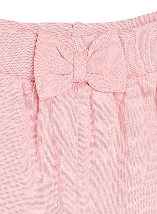miniklub Baby Knitted Cotton Pink Color Shorts, Pack of 1 (9-12M) - Image 3