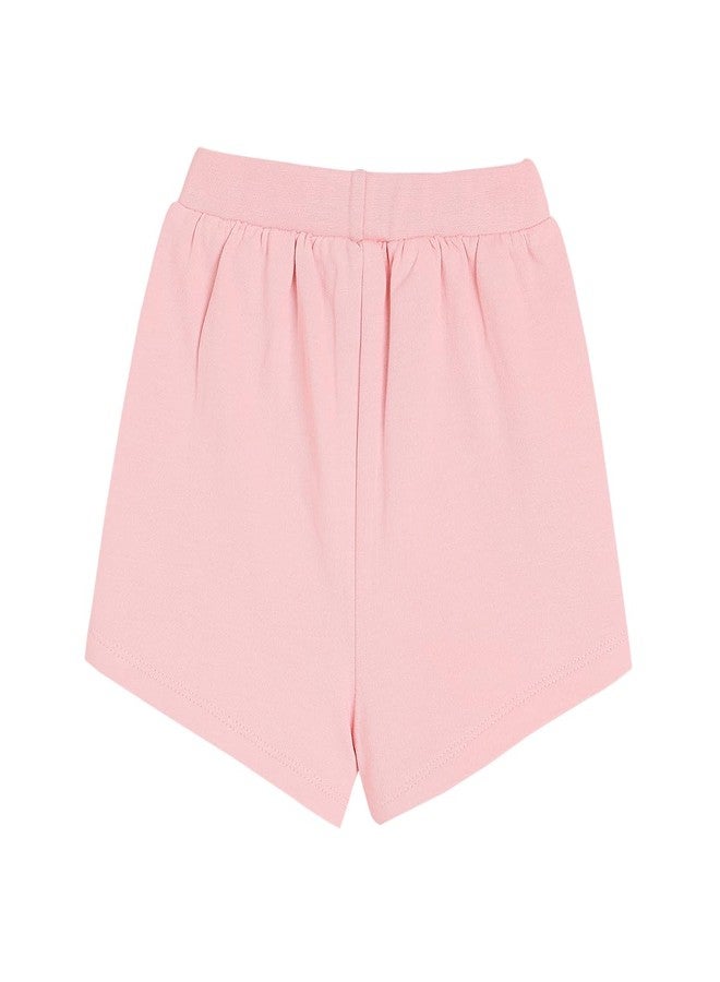 miniklub Baby Knitted Cotton Pink Color Shorts, Pack of 1 (9-12M) - Image 2