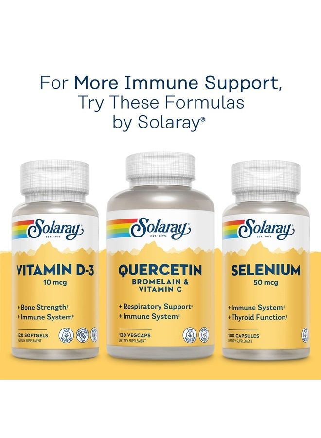 Zinc 50mg Solaray 100 Veg Cap - Pack of 3