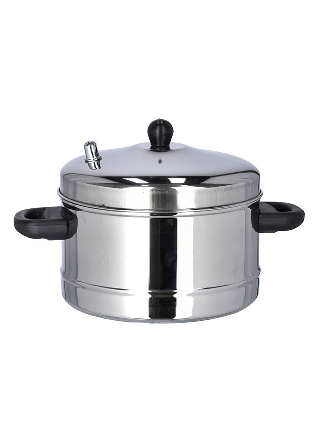 Royalford 4 Plate Stainless Steel Idli Cooker Silver 25x23x20cm - Image 1