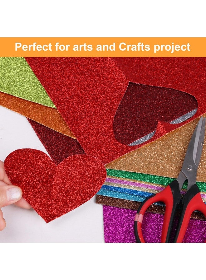 DIYASY 20 Pcs Glitter Faux Leather Sheets, Shiny Pu Leather Fabric Sheet For Diy Crafts Wedding Sewing Making Earrings Cricut Bows Clips Christmas Decoration Party Favors, 8.3 X 11.8 Inches - Image 5