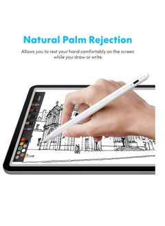Generic Active Stylus Pen for iPad with Palm Rejection and Tilt Sensor for 2018-2020 Apple iPad Air 4th 3rd Generation and iPad Pro 11 & 12.9-inch 6th 7th 8th Mini 5n White  - Image 5