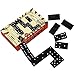 Offelec Wooden Double 6 Domino Set 28 Tiles Black Dominoes for Kids Adults and Family Games Night Ideal for 24 Players Perfect for Classroom Party Travel and Gifting Classic Board Game - Image 2
