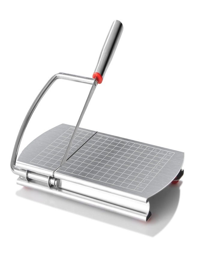Faat3 Coi4 Cheese Slicer, Multipurpose Cheese Cutter Stainless Steel Cheese Slicers for Block Cheese, Butter, Sausages, Fruits Kitchen Gadget Cheese Cutting Board - Image 1