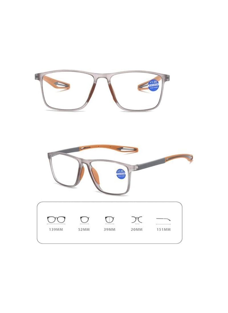 Sport Intelligent Photochromic Progressive Bifocal Presbyopia Glasses, Sports Anti-Blue Light Reading Glasses