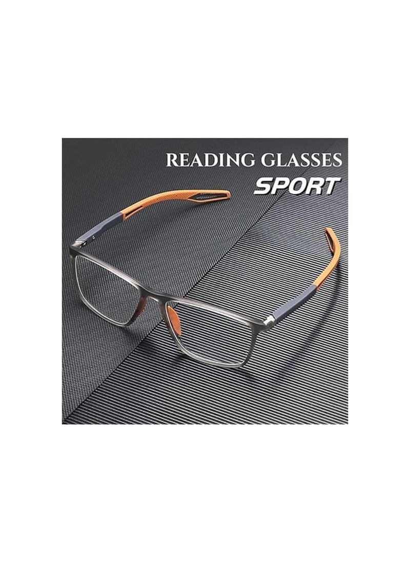 Sport Intelligent Photochromic Progressive Bifocal Presbyopia Glasses, Sports Anti-Blue Light Reading Glasses