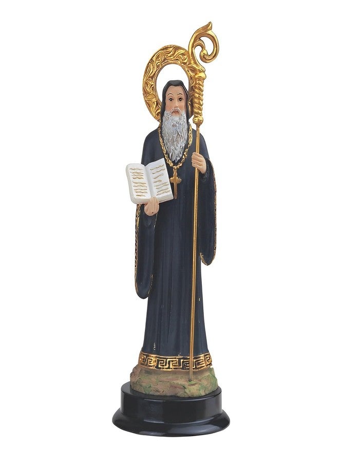 ICE ARMOR 5" H St Saint San Benito Abad Statue Holy Figurine Statue Sculpture Ornament Decor for Housewarming, Holidays, Christmas for Men/Women - Image 1