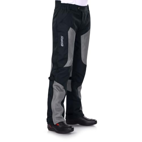 Raida Tourer Motorcycle Riding Pant | Level 2 Hip & Knee Armor | Abrasion Resistance (in, Alpha, 4XL, Regular, Grey) - Image 3