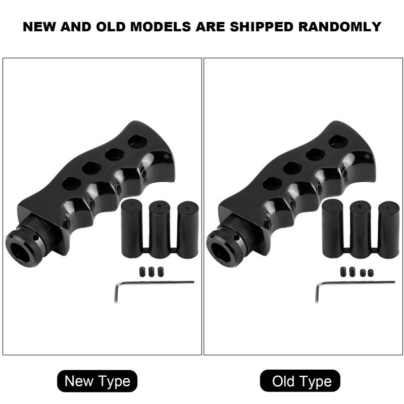 Universal Car Gear Shift Knob: Black Resin Aluminum Alloy - Ergonomic Comfort Manual Transmission Shifter for Aftermarket Car Interior Replacement - Image 1