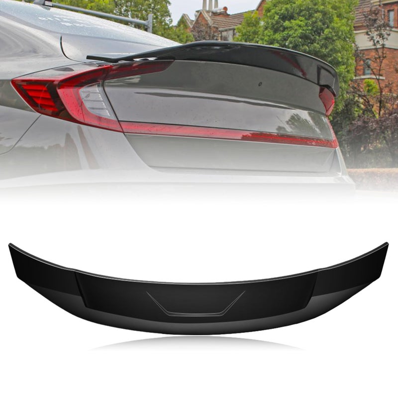 Rolling Gears Trunk Spoiler Wing Compatible with 20202023 Hyundai Sonata Spoiler Gloss Black Painted Rear Spoiler