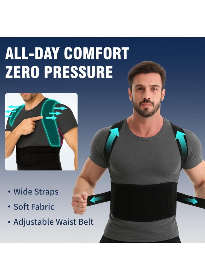 [Full Back Support Posture Corrector] - Ergonomic 3-in-1 System for Upper, Mid & Lower Back Pain Relief - Practical Solution for Slouching & Rounded Shoulders - Image 3