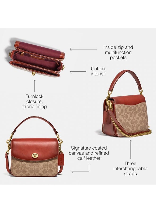Winitas COACH Coated Canvas Signature Cassie Crossbody 19, Tan Rust, One Size  - Image 3