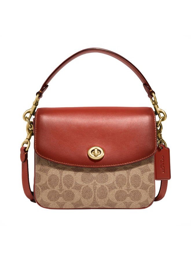 Winitas COACH Coated Canvas Signature Cassie Crossbody 19, Tan Rust, One Size  - Image 1