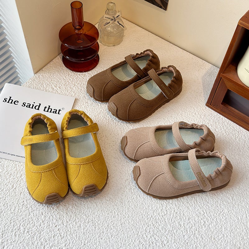 Girls Mary Jane Sneaker 2025 Spring Children Ballet Shoes Baby Small Leather Shoes Princess Birkenneth Shoes - Image 2
