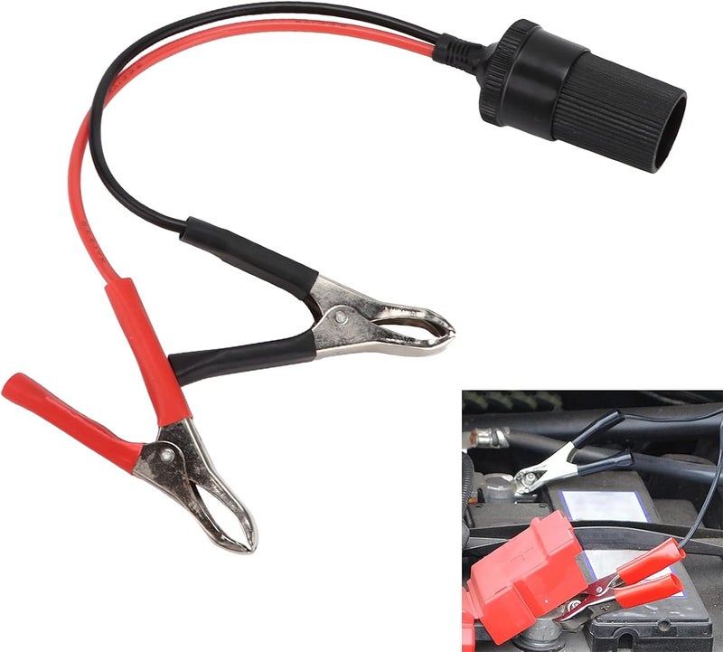 سلك تمديد Acouto لأجهزة 12V-24V، مشبك/حامل بطارية 12V، سلك ولاعة، سلك تمديد -24V، كابل بطارية، للسيارات - Image 2