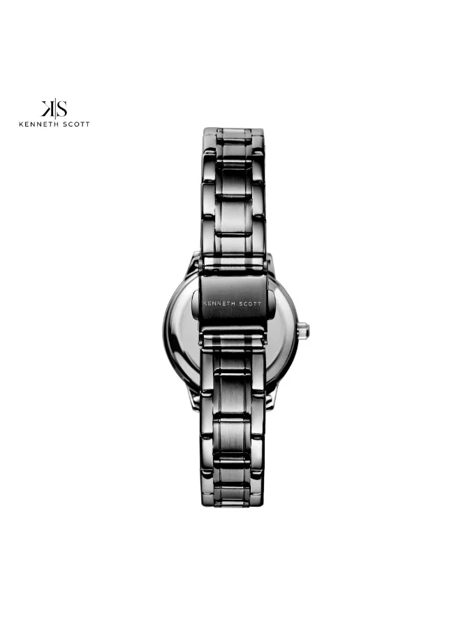 KENNETH SCOTT Stainless Steel Analog Watch K22528-XBXN - 29 mm