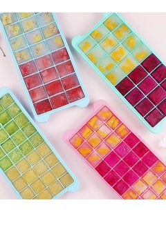 Reko Ice Cube Mold Ice Tray Mold Food Grade Silicone With Lid 24 Grid  - Image 4