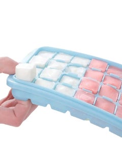 Reko Ice Cube Mold Ice Tray Mold Food Grade Silicone With Lid 24 Grid  - Image 2
