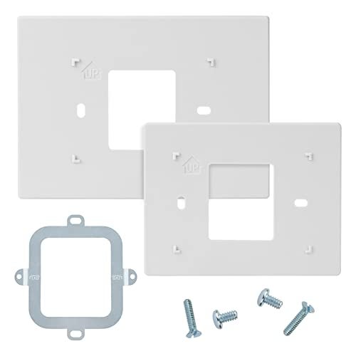 Ximoon THP2400A1027W Thermostat Wall Plate Fits Thermostat RTH9585WF RTH9580WF TH9320WF RTH9585WF1004 TH9320WF5003 Coverplate Assembly Wall Mount Plate - Image 1