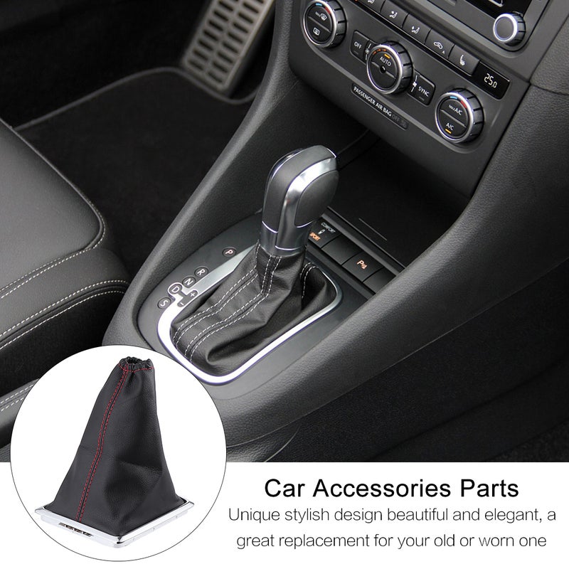 Universal Leather Gear Stick Cover Manual Gear Shifter Gaiter Cover - Image 4