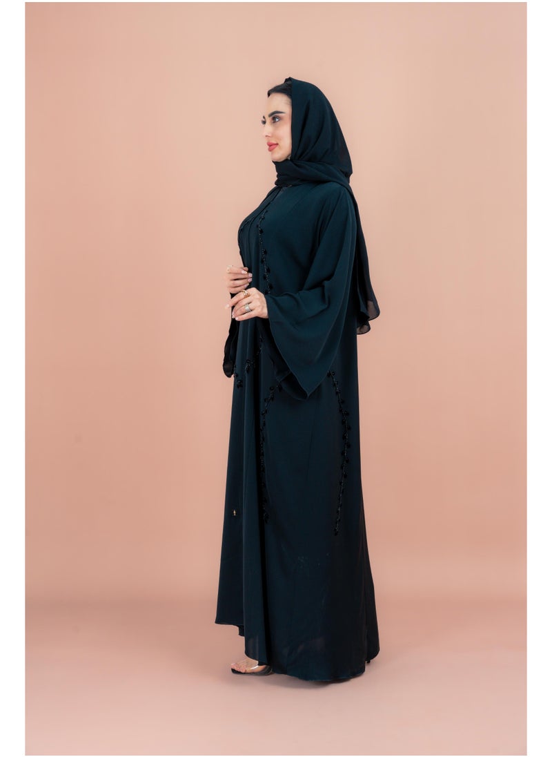 IKKXA Artisan Elegance Handwork Emirati Abaya AIK135  - Image 4