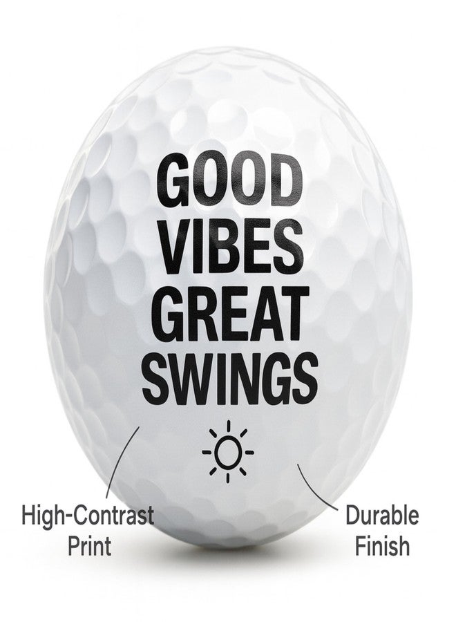 Thorza Inspirational Golf Balls – Fun & Motivational Quote Golf Ball Set (6 Pack), Unique Golf Gift for Men, Dad & Golf Lovers - Image 3