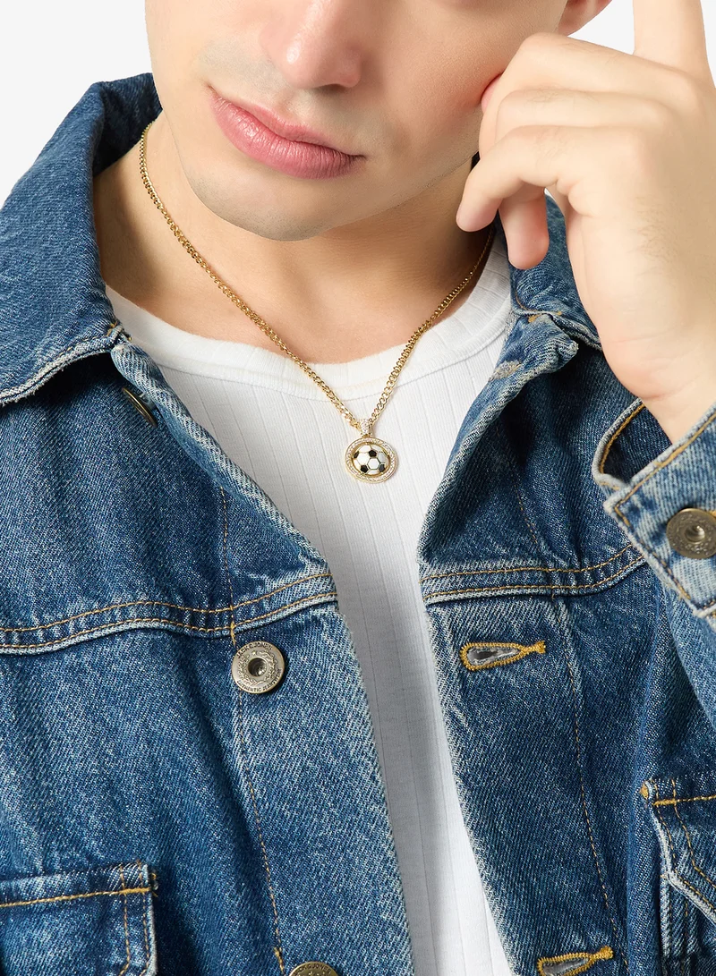 Seventy Five  Soccer Ball Pendant Necklace for Men | Best Price UAE