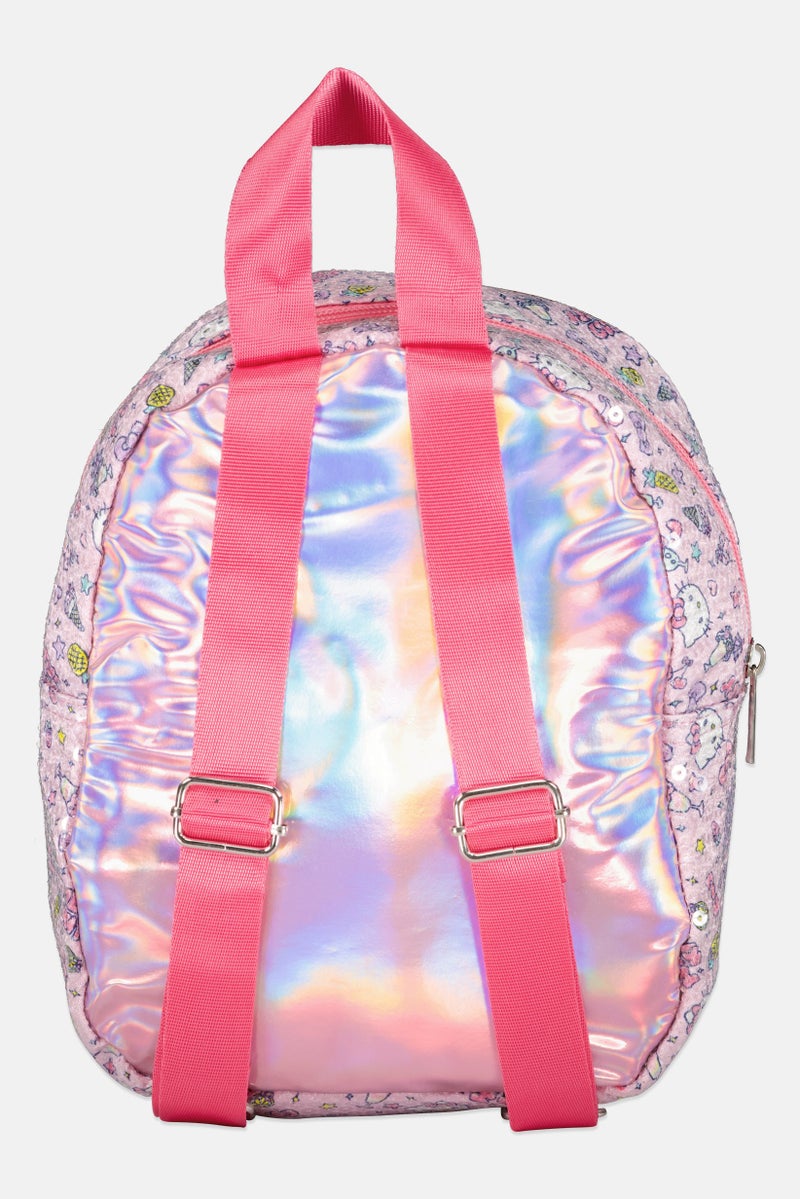 Hello Kitty Kids Girl Graphic Print Backpack, Multicolor - Image 2