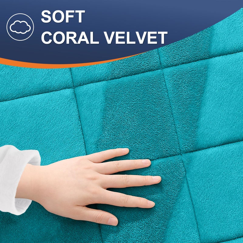 OLANLY Memory Foam Bath Mat 30x20  Ultra Soft and Absorbent Bathroom Mat  Machine Washable Bathroom Rugs  Comfortable  Thick Bath Rugs Carpet for Bathroom Floor  Tub and Shower  Teal - Image 4