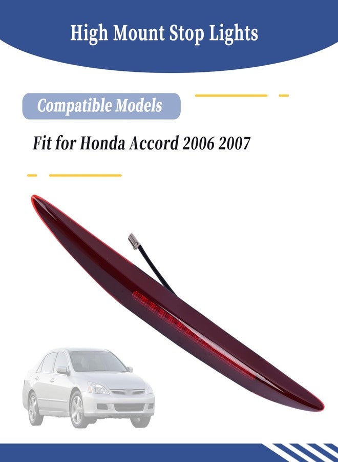 Getfarway Rear Stop Light LED High Mount Stop Light 3rd Brake Lamp Waterproof 34270-SDA-A11 34270-SDA-H11 Compatible with Honda Accord 2006 2007 - Image 2