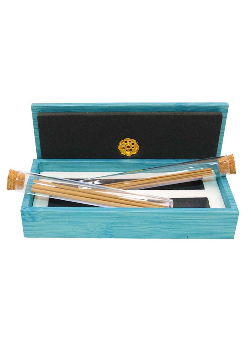 Bakhoor BoSidin Premium Cambodian Oud Incense Gift Set – 1.3mm and 3mm Sticks in Tubes with Beautiful Holder Pure Agarwood Fragrance in Elegant Box  - Image 2