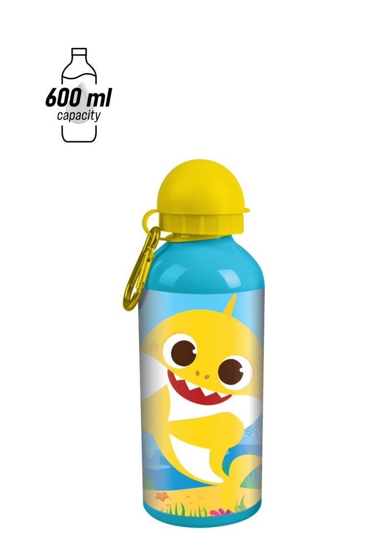 BABY SHARK Printed Aluminium Water Bottle Multicolor