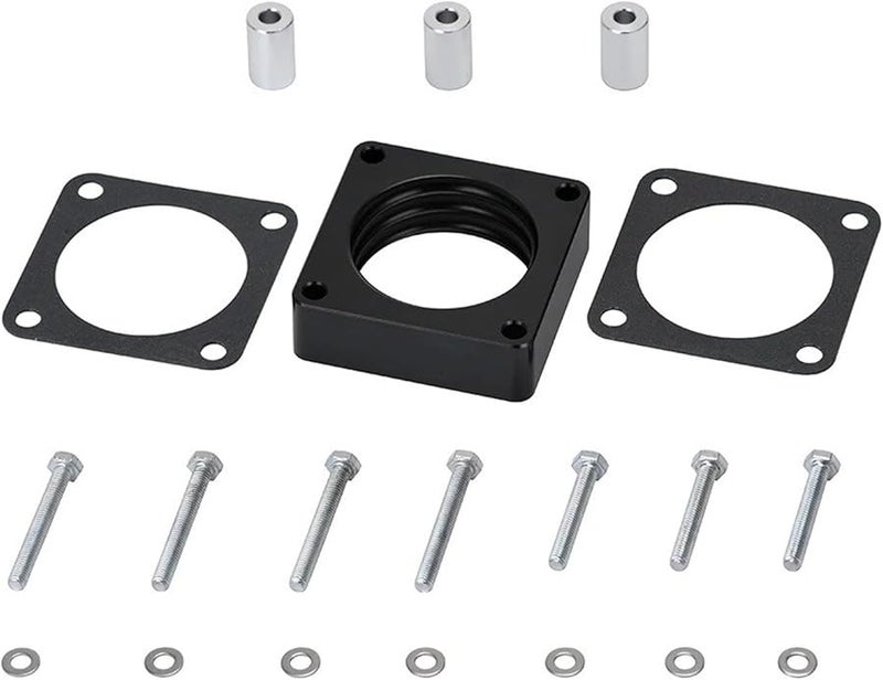 Black Throttle Body Spacer For Jeep Wrangler TJ YJ Cherokee XJ 2 5L 4 0L Engine - Image 2