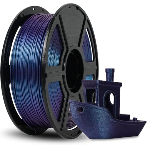 FLASHFORGE 3D Printer Filament Chameleon PLA Color Shift Filament 1.75mm, Changes Color with Light and Angles, 1KG Spool (2.2lbs), Dimensional Accuracy +/- 0.02mm for FDM 3D Printers (Nebula Purple) - Image 1