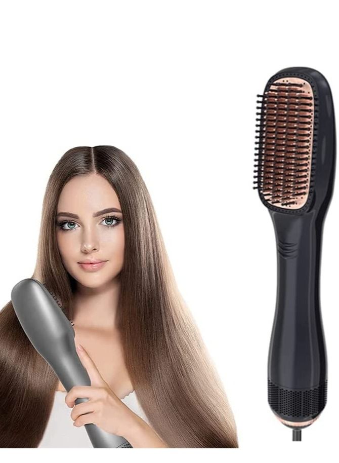 Hair Dryer Brush 3 in 1 Hot Air Brushes Blow Dryer Brush Hair Comb One Step Electric Hair Brushes Hair Straightener (gold) - Image 2