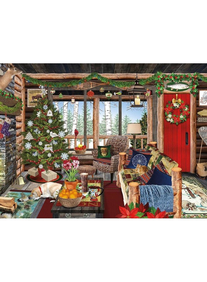 Ceaco - Tracy Flickinger - Christmas Lodge - 300 Piece Jigsaw Puzzle - Image 2