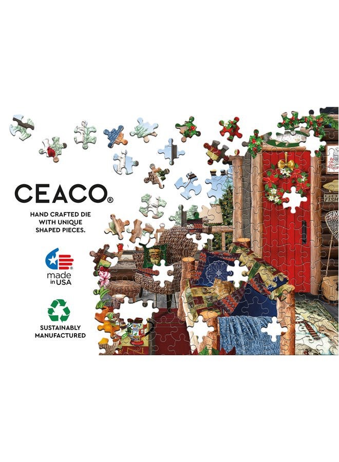 Ceaco - Tracy Flickinger - Christmas Lodge - 300 Piece Jigsaw Puzzle - Image 5