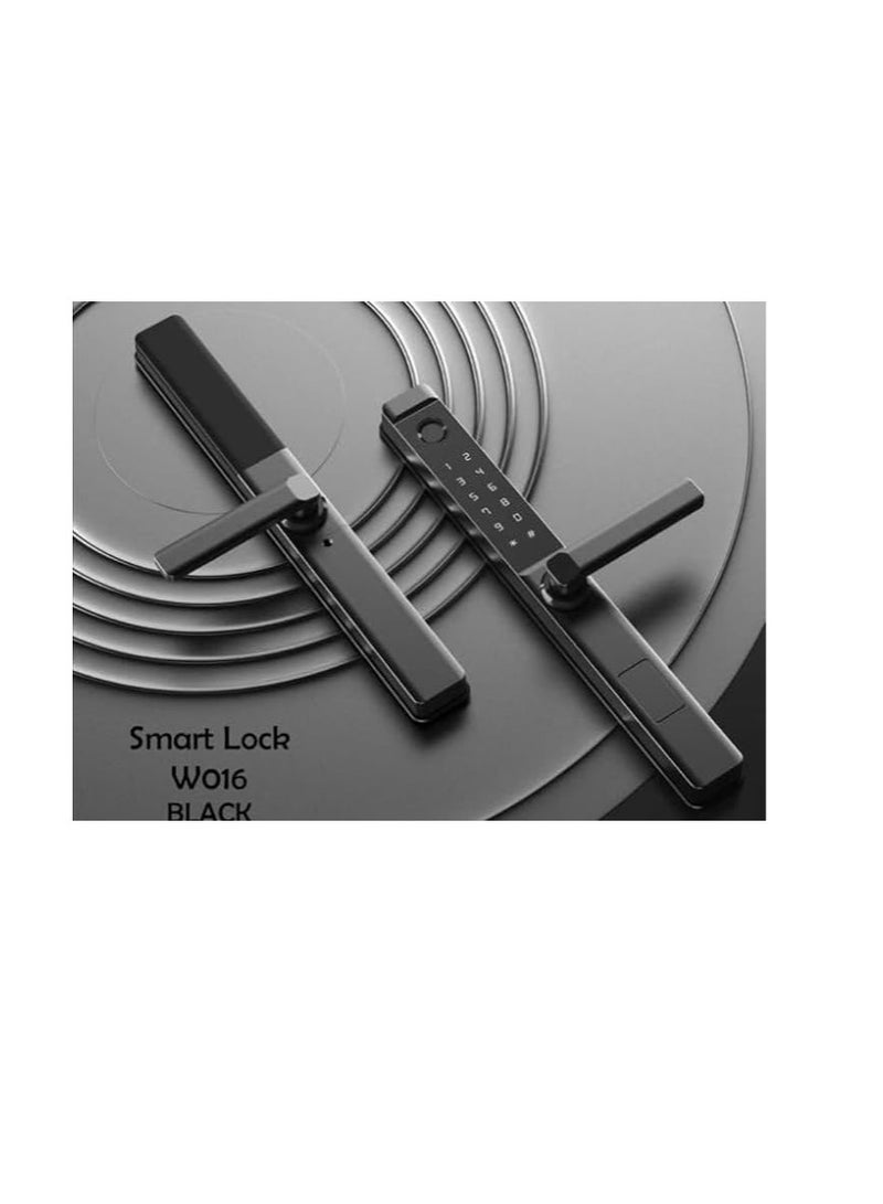 ABBASALI Smart Lock W016 UPVC & Alum (BLACK) - Image 1