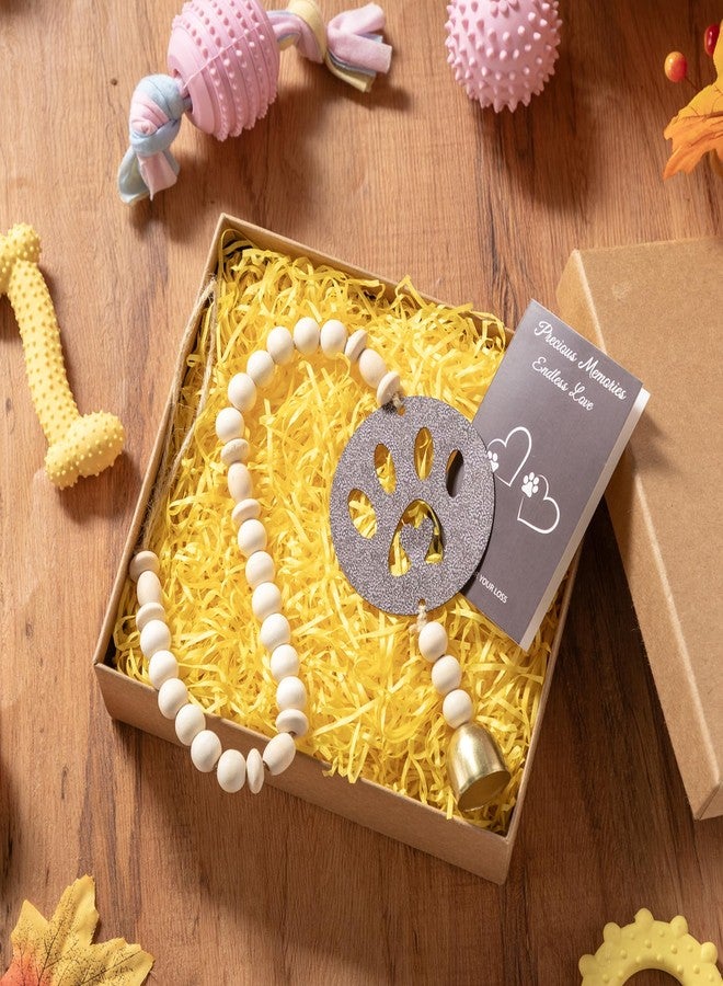 AceOrbit Dog Memorial Gifts Pet Loss Gifts Paw Print Pet Memorial Wind Chime with Sympathy Card Dog Loss Passing Away Remembrance Bereavement Present - Image 2