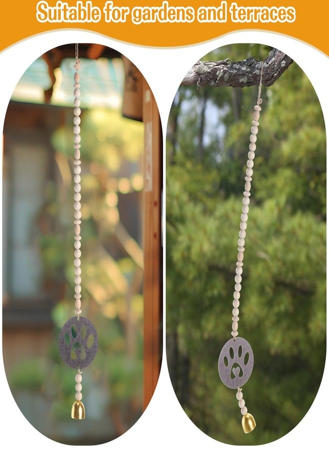 AceOrbit Dog Memorial Gifts Pet Loss Gifts Paw Print Pet Memorial Wind Chime with Sympathy Card Dog Loss Passing Away Remembrance Bereavement Present - Image 3