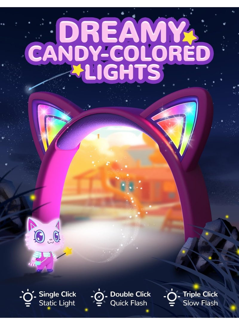 آيكليفير سماعات رأس للأطفال سلكية مضيئة للأجهزة اللوحية والمدرسة والسفر - Image 3