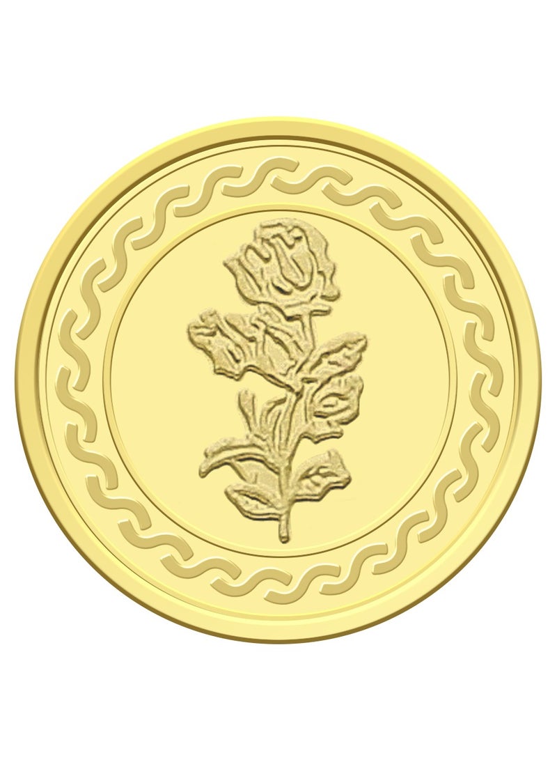 FK Jewellers 1g Gold Coin with Flower & UAE Heritage Building Design Gold Coin - 1 Gram 22KT - Image 3