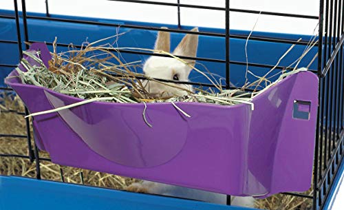 Lixit Cage Hay Rack for Rabbits and Other Small Animals (Purple) - Image 4